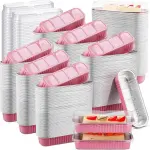 Envase aluminio rosado rectang 6.8oz