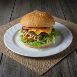 Hamburguesa con Jamón y Queso