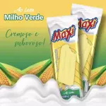 Sorvete ao leite / milho