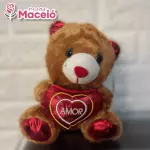 Pelúcia (20 cm) marrom amor