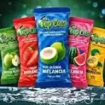 3 gelos saborizados por 10,00