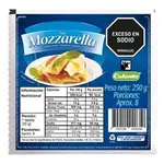 QUESO MOZARELLA PAQUETE X250 GR