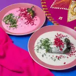 Chile Vegano nogada rosa/blanca