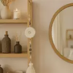 Colgante Pompon tejido