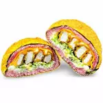 Sushi burger de pollo furai