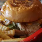 Grilled Chicken Burger & Fries