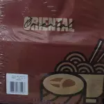 Saco Kraft estampa oriental