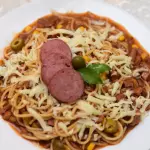 Espaquete com Calabresa