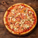 Pizza de salmón