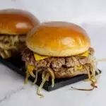 hamburguesa oklahoma con papas