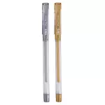 Caneta Gel Metalic - Ouro/Prata