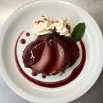 PERAS AL MABEC CON CREMA