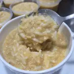 Risoto de frango com lentilha rosa