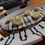 Tapioca de banana com nutella