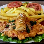 300 gra Milanesa de pollo  Asiatica