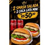 2x Smash Salada + 2x Coca mini