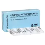 LIDOPROCTO CAJA X 10 SUPOSITORIOS