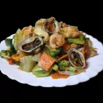 MARISCOS CON VERDURAS