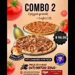 2  Pizzas Grande  + Refri + Borda