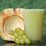 Uva verde com Água de Coco