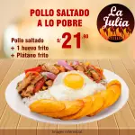POLLO SALTADO A LO POBRE