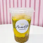 Chia pudim de manga/uvas-Sem lactose