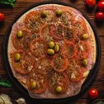 PIZZA NAPO CON JAMÓN