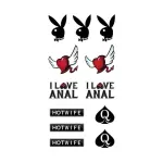 9040 - Tatuagem I Love Anal