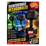 KIT DE 2 PESAS HEXAGONAL 5, 10 Y 20