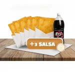 6 PASTELES + GLUP 2 LTS + 3 SALSAS