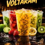 CAIPIRINHA DE KIWI COM LARANJA