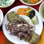 Taco Nopal con Quesillo y Arrachera
