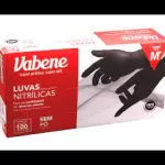LUVA  PRETA M  100UN