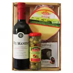 Basket Wine And Edam