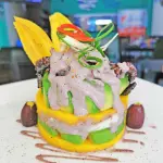 Causa con pulpo al olivo