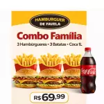 Combo famila (03 Xburguer 03 Batata)