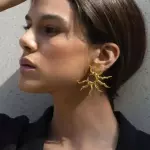 Aretes en forma de sol Inox.