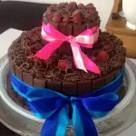 Bolo 2 andares 100 fatias