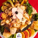Molcajete de pollo y arrachera