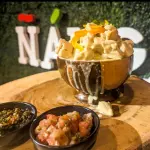 Mofongo de pollo crema
