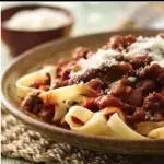 Fettuccini a la bolognesa
