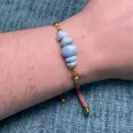 Pulsera de cordon Larimar