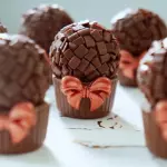 12Forminha de chocolate c brigadeir