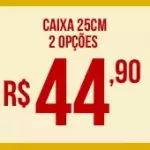 CAIXA 25CM - 2 OPÇÕES