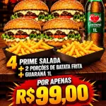 4 Prime Salada 2 Batata 1 Guaraná 1L