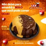 Bolo vulcão bem casado