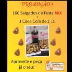 160 Salgados Festa + 1 Refri 2L