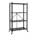 Estante de cocina plegable negro