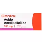 ACIDO ACETILSALICILICO 100MG 100 TAB