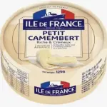 Queijo camembert ile de France 125g